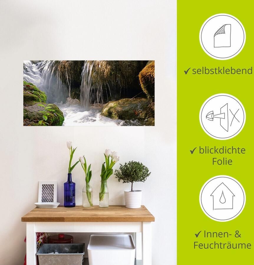 Artland Artprint Waterval als artprint op linnen poster muursticker in verschillende maten - Foto 3