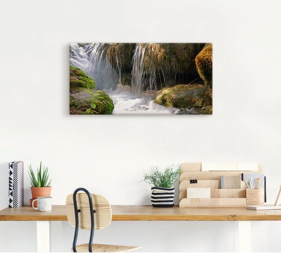 Artland Artprint Waterval als artprint op linnen poster muursticker in verschillende maten - Foto 3