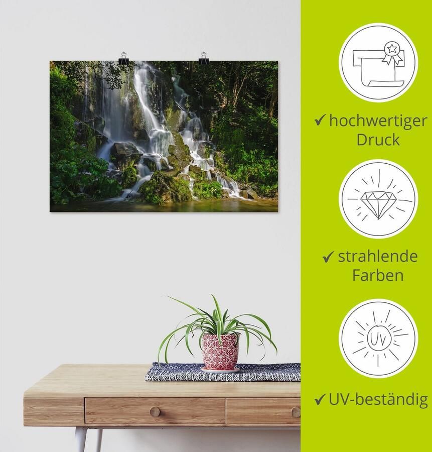 Artland Artprint Waterval in de Harz als poster in verschillende formaten maten - Foto 3