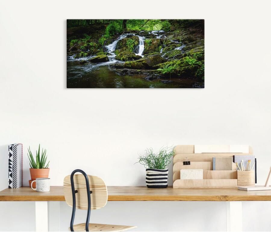 Artland Artprint Waterval panorama als artprint op linnen poster in verschillende formaten maten - Foto 4