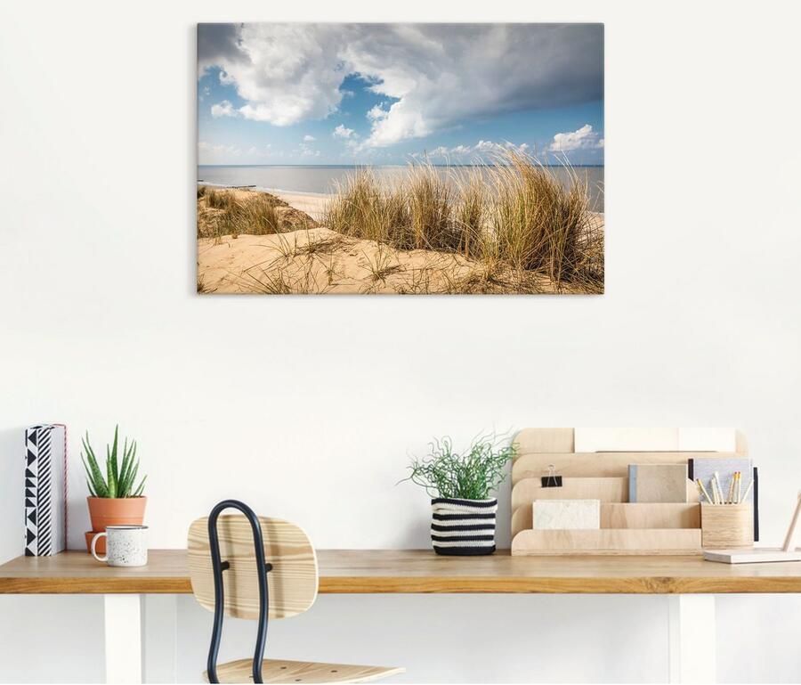 Artland Artprint Weg door de duinen bij de rode klif als artprint van aluminium artprint voor buiten artprint op linnen poster in verschillende maten. maten - Foto 4