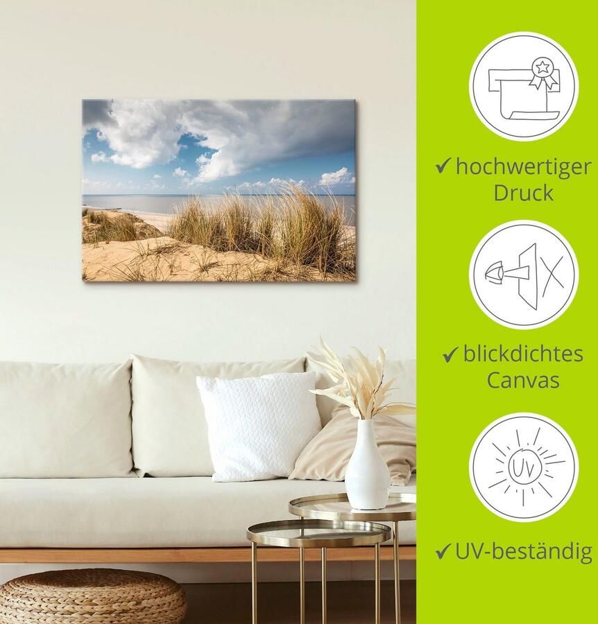 Artland Artprint Weg door de duinen bij de rode klif als artprint van aluminium artprint voor buiten artprint op linnen poster in verschillende maten. maten - Foto 3