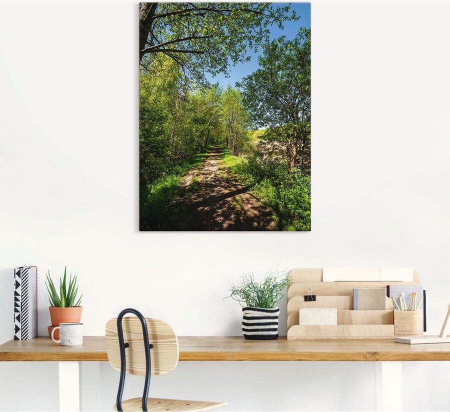 Artland Artprint Weg en bomen bij Kuchelmiß als artprint op linnen poster muursticker in verschillende maten - Foto 5