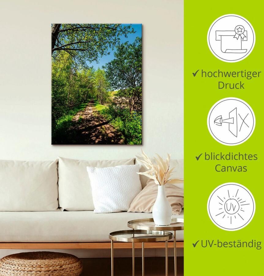 Artland Artprint Weg en bomen bij Kuchelmiß als artprint op linnen poster muursticker in verschillende maten - Foto 4