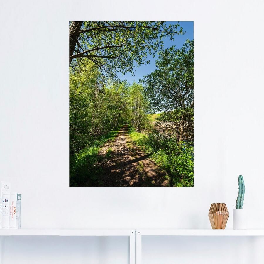 Artland Artprint Weg en bomen bij Kuchelmiß als artprint op linnen poster muursticker in verschillende maten