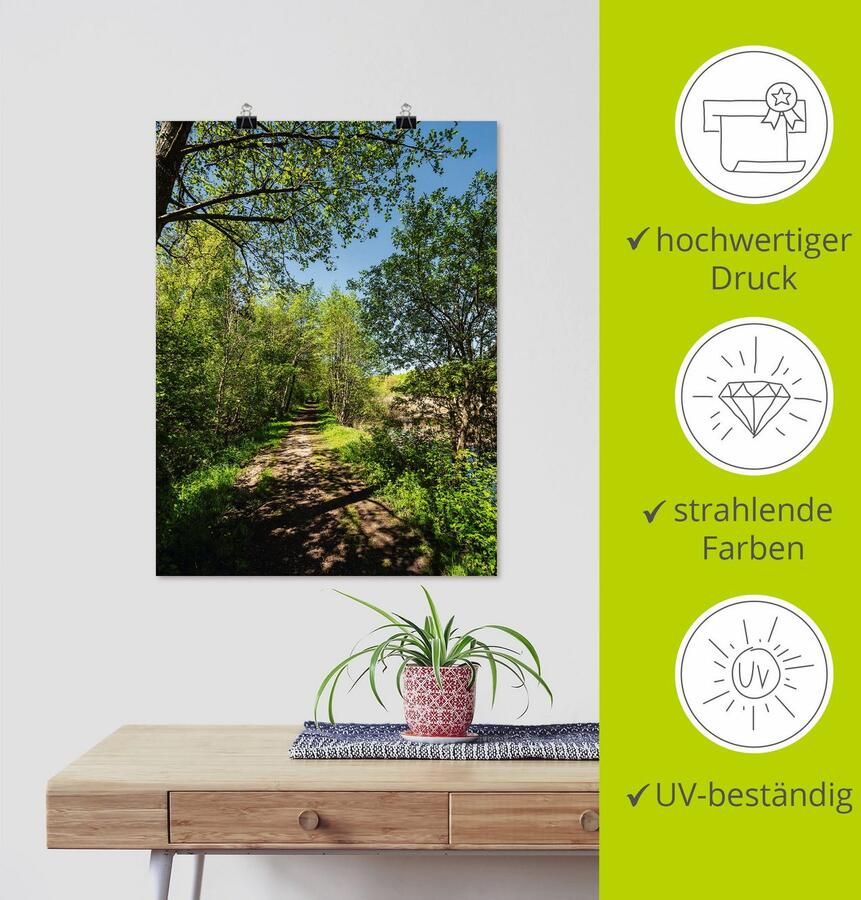 Artland Artprint Weg en bomen bij Kuchelmiß als artprint op linnen poster muursticker in verschillende maten - Foto 3