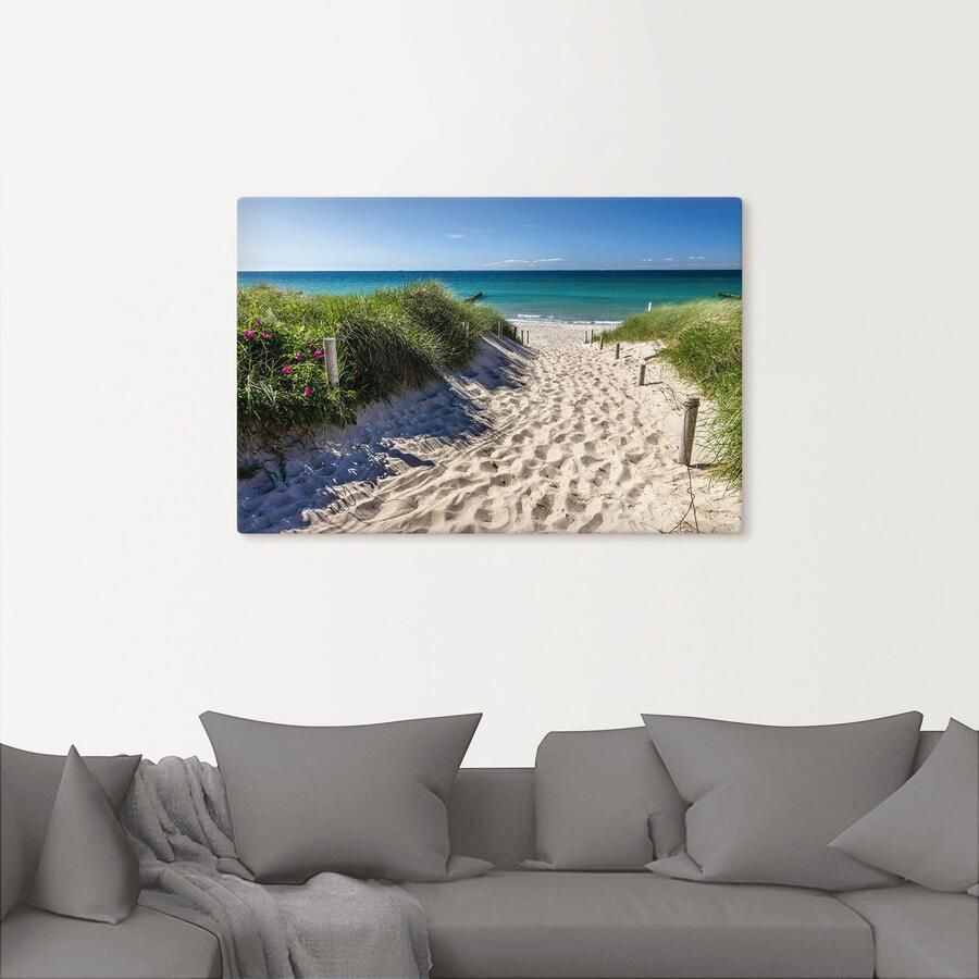 Artland Artprint Weg naar het strand aan de Oostzee als artprint van aluminium artprint voor buiten artprint op linnen poster muursticker - Foto 2