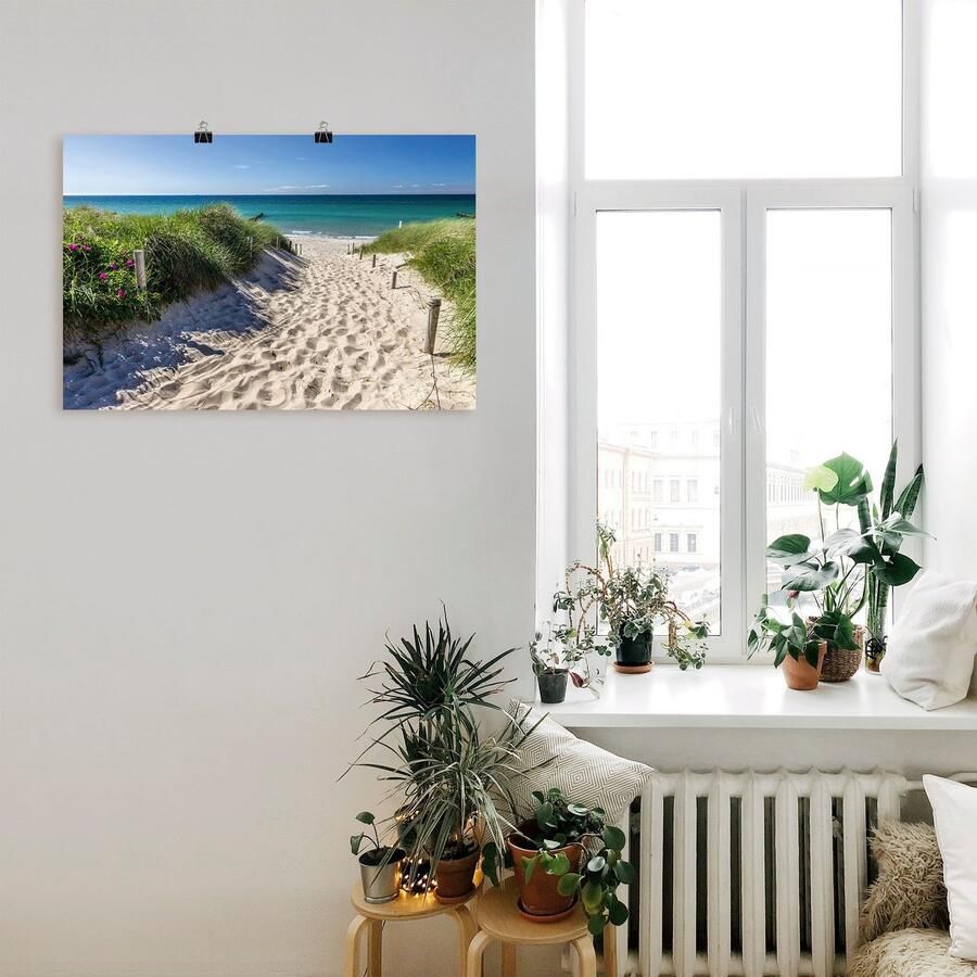 Artland Artprint Weg naar het strand aan de Oostzee als artprint van aluminium artprint voor buiten artprint op linnen poster muursticker - Foto 2