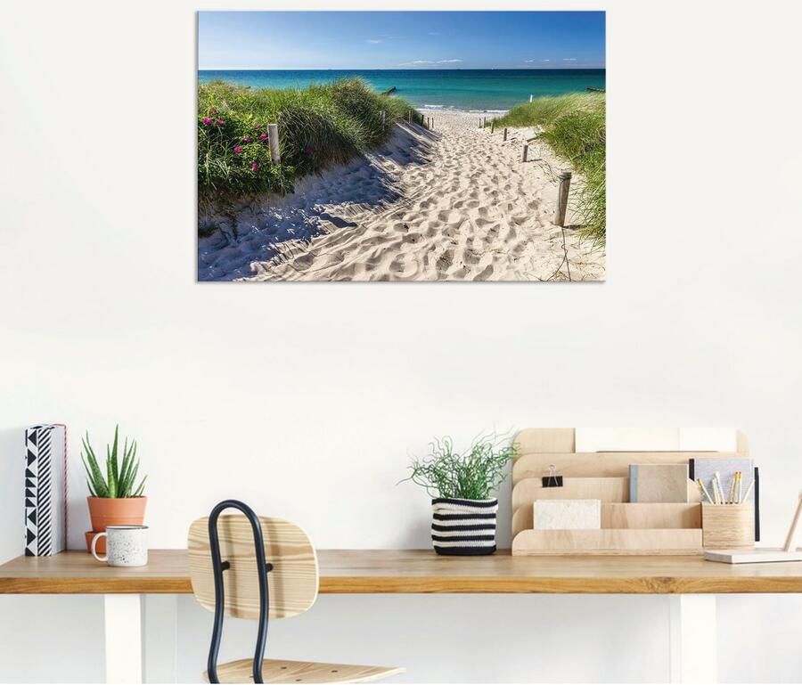 Artland Artprint Weg naar het strand aan de Oostzee als artprint van aluminium artprint voor buiten artprint op linnen poster muursticker - Foto 5
