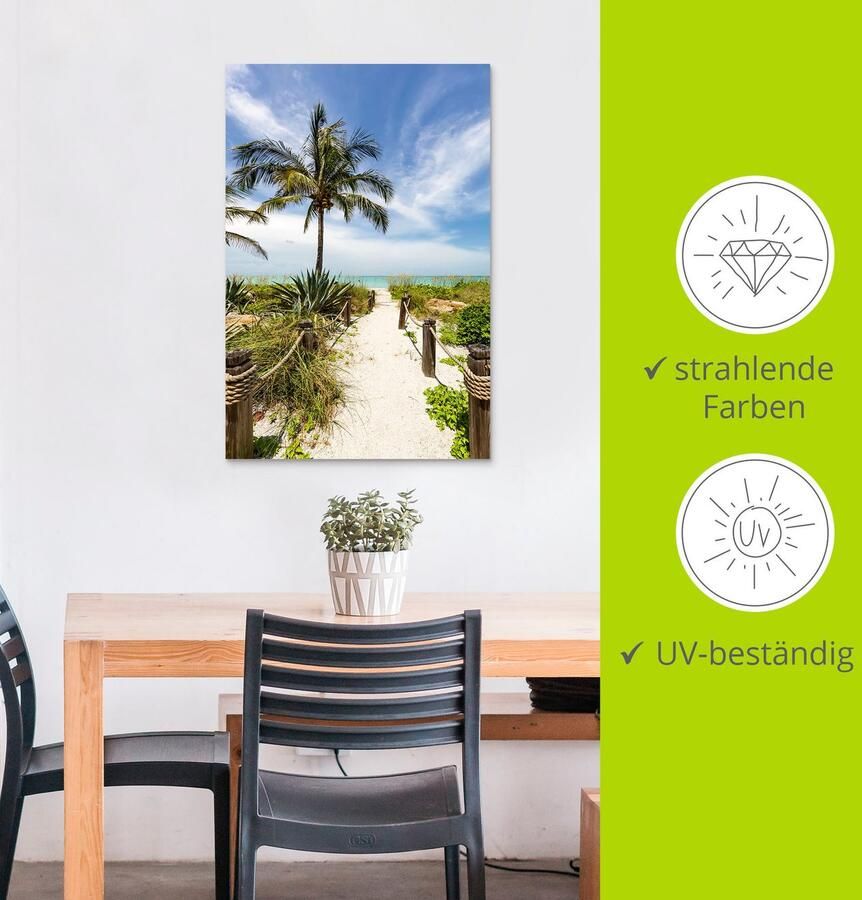 Artland Artprint Weg naar het strand II als artprint van aluminium artprint voor buiten poster muursticker in diverse maten formaten - Foto 3