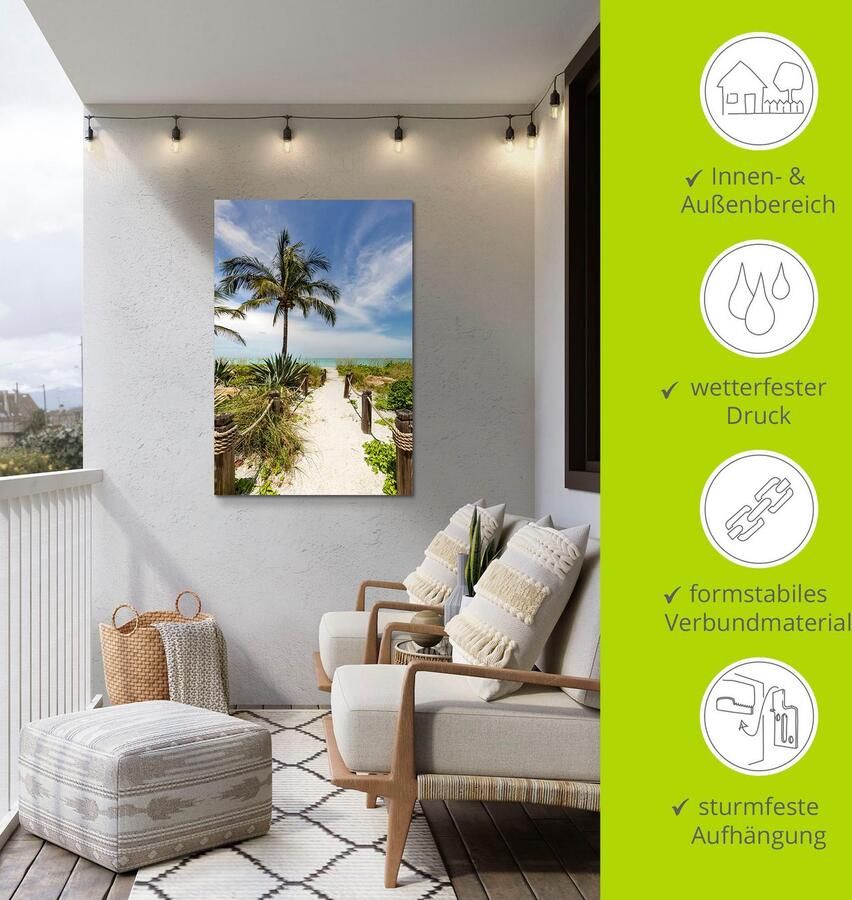 Artland Artprint Weg naar het strand II als artprint van aluminium artprint voor buiten poster muursticker in diverse maten formaten - Foto 5