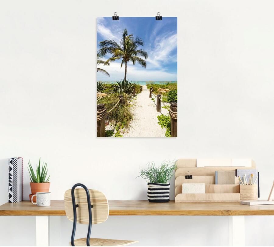 Artland Artprint Weg naar het strand II als artprint van aluminium artprint voor buiten poster muursticker in diverse maten formaten - Foto 4