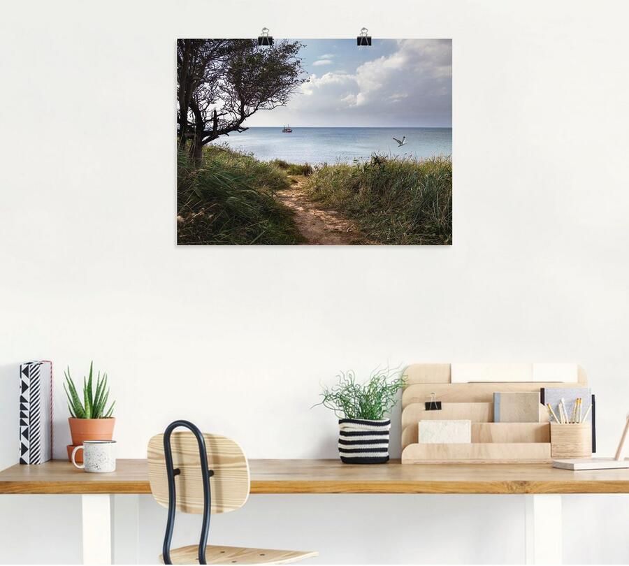 Artland Artprint Wegen naar de zee.... als artprint op linnen poster in verschillende formaten maten - Foto 6