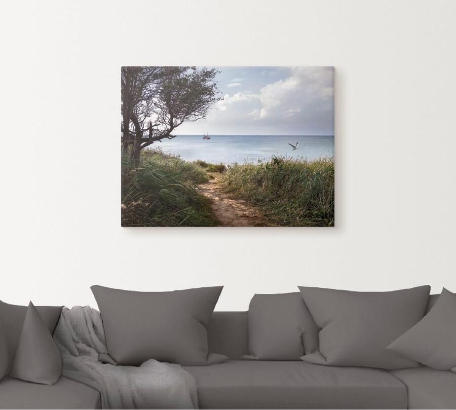 Artland Artprint Wegen naar de zee.... als artprint op linnen poster in verschillende formaten maten - Foto 4