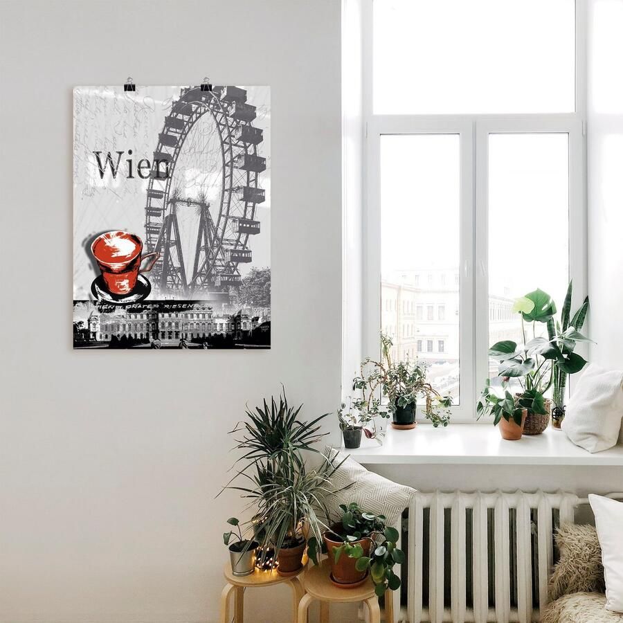 Artland Artprint Wenen melange koffie als artprint van aluminium artprint voor buiten artprint op linnen poster in verschillende maten. maten - Foto 3