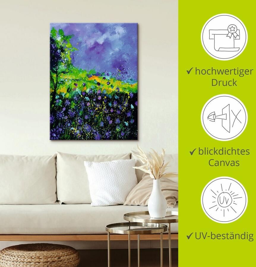 Artland Artprint Wilde bloemen als artprint op linnen poster in verschillende formaten maten - Foto 2