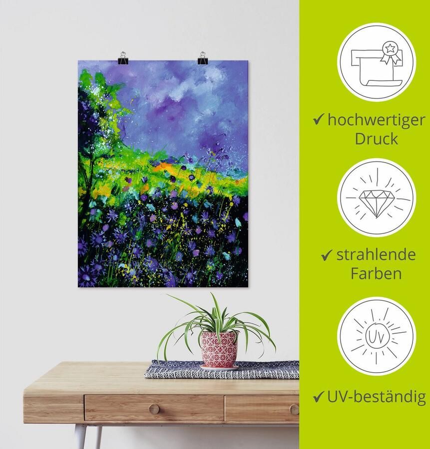 Artland Artprint Wilde bloemen als artprint op linnen poster in verschillende formaten maten - Foto 3