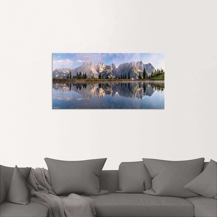 Artland Artprint Wilder Kaiser in Tirol als artprint van aluminium artprint voor buiten artprint op linnen poster muursticker - Foto 3