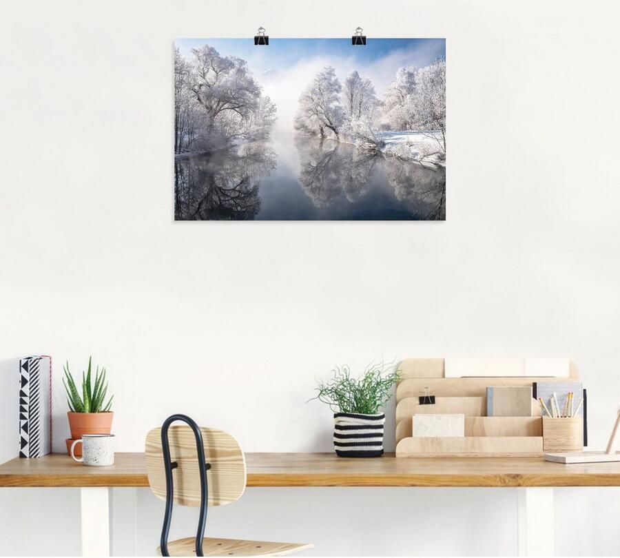 Artland Artprint Winter in Opper-Beieren als artprint op linnen poster muursticker in verschillende maten - Foto 6