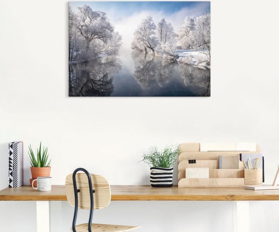 Artland Artprint Winter in Opper-Beieren als artprint op linnen poster muursticker in verschillende maten - Foto 5