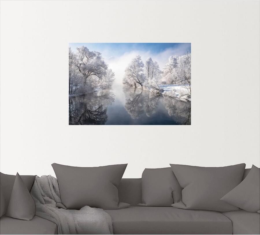 Artland Artprint Winter in Opper-Beieren als artprint op linnen poster muursticker in verschillende maten - Foto 4