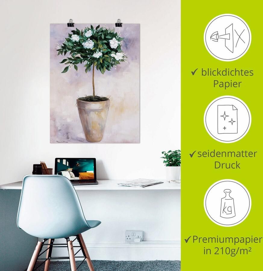 Artland Artprint Winter jasmijn als poster muursticker in verschillende maten - Foto 2