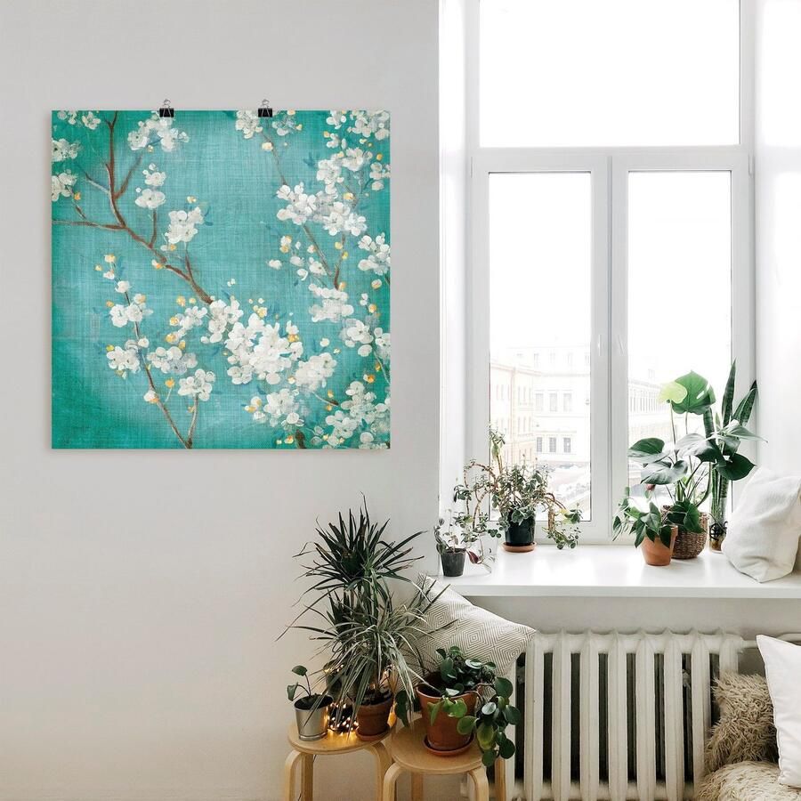 Artland Artprint Witte kersenbloesem II als artprint op linnen poster in verschillende formaten maten