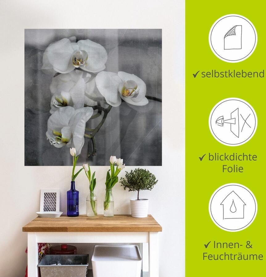 Artland Artprint Witte orchideeën white orchidee als artprint op linnen muursticker in verschillende maten - Foto 3