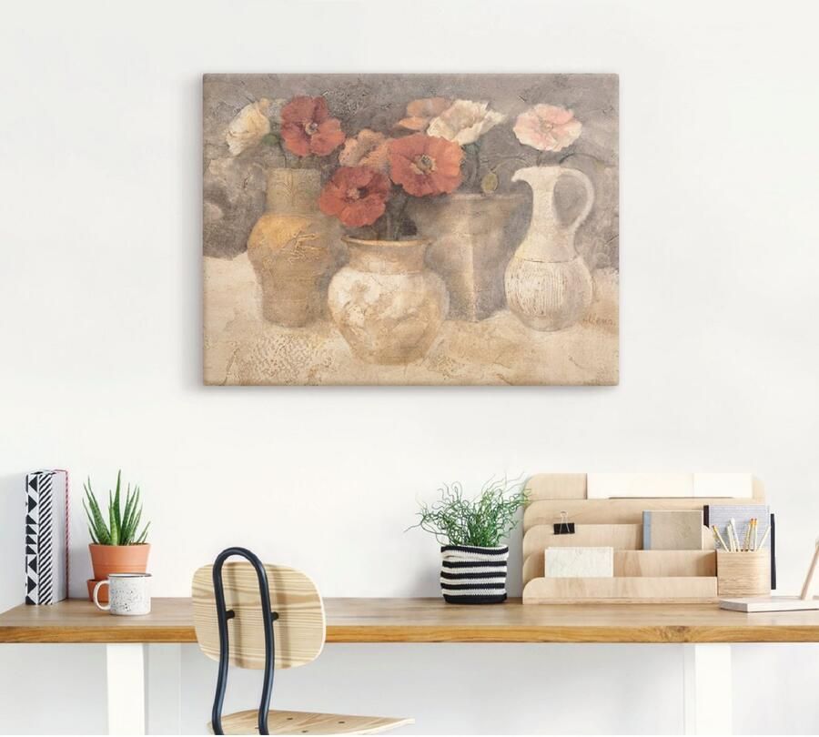 Artland Artprint Witte papaver als artprint op linnen poster in verschillende formaten maten - Foto 4