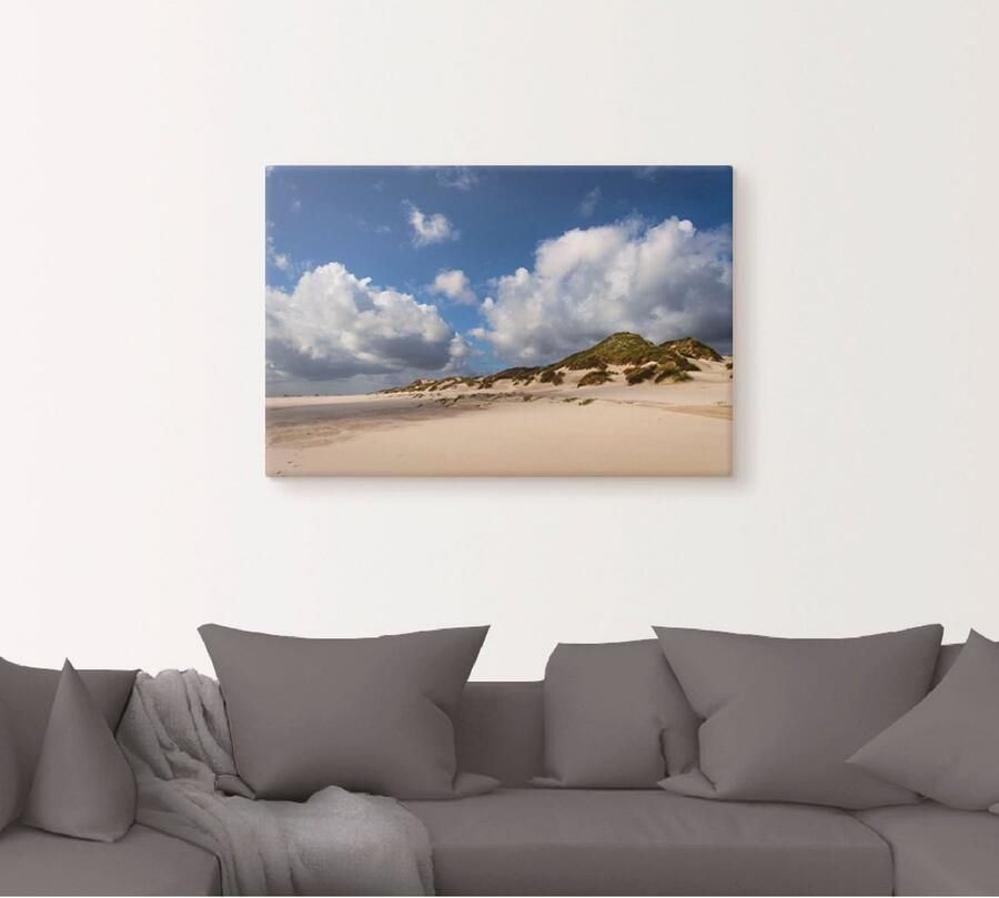 Artland Artprint Wolkenimpressie Amrum als artprint op linnen poster in verschillende formaten maten - Foto 4