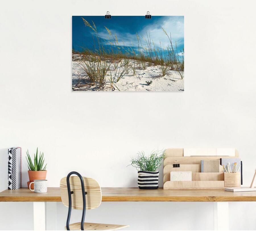 Artland Artprint Zandduinen en grassen als artprint van aluminium artprint voor buiten artprint op linnen poster in verschillende maten. maten - Foto 4