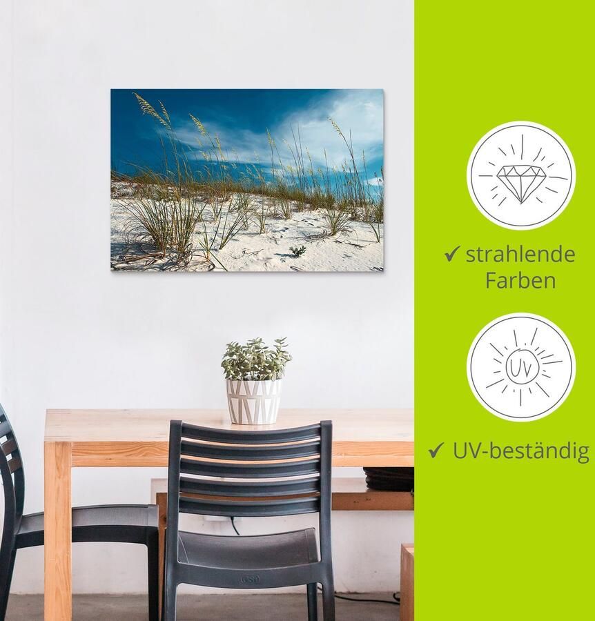 Artland Artprint Zandduinen en grassen als artprint van aluminium artprint voor buiten artprint op linnen poster in verschillende maten. maten - Foto 3