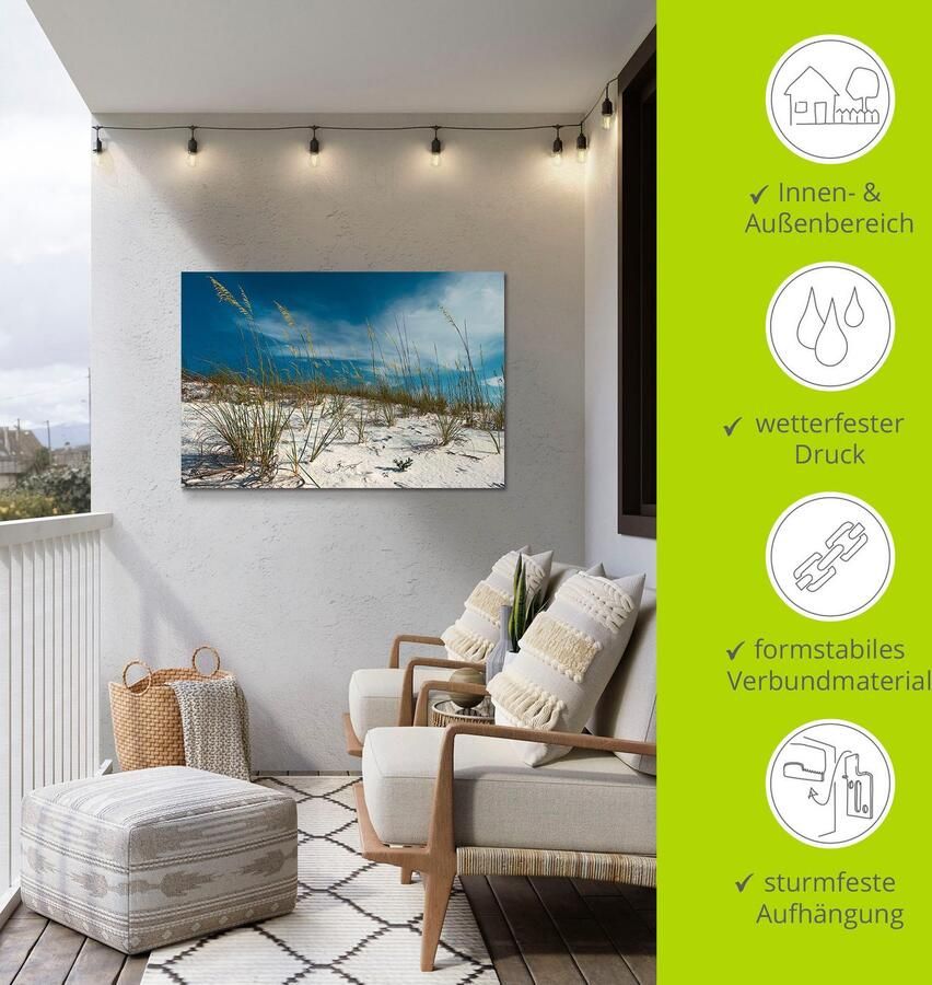 Artland Artprint Zandduinen en grassen als artprint van aluminium artprint voor buiten artprint op linnen poster in verschillende maten. maten - Foto 4