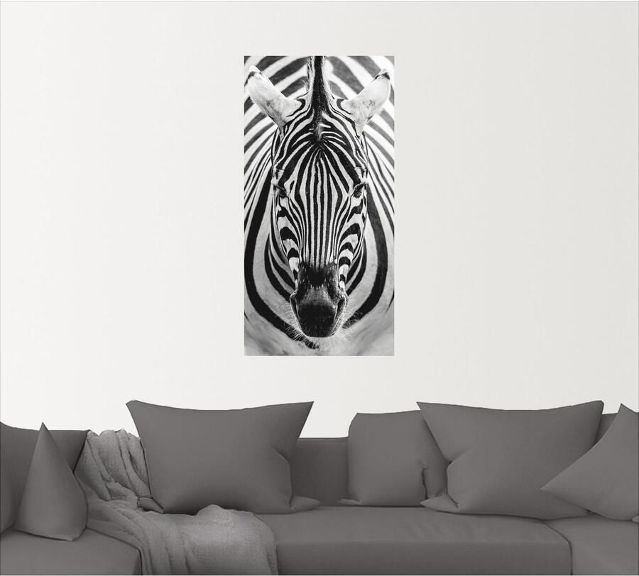 Artland Artprint Zebra als artprint op linnen poster muursticker in verschillende maten - Foto 4