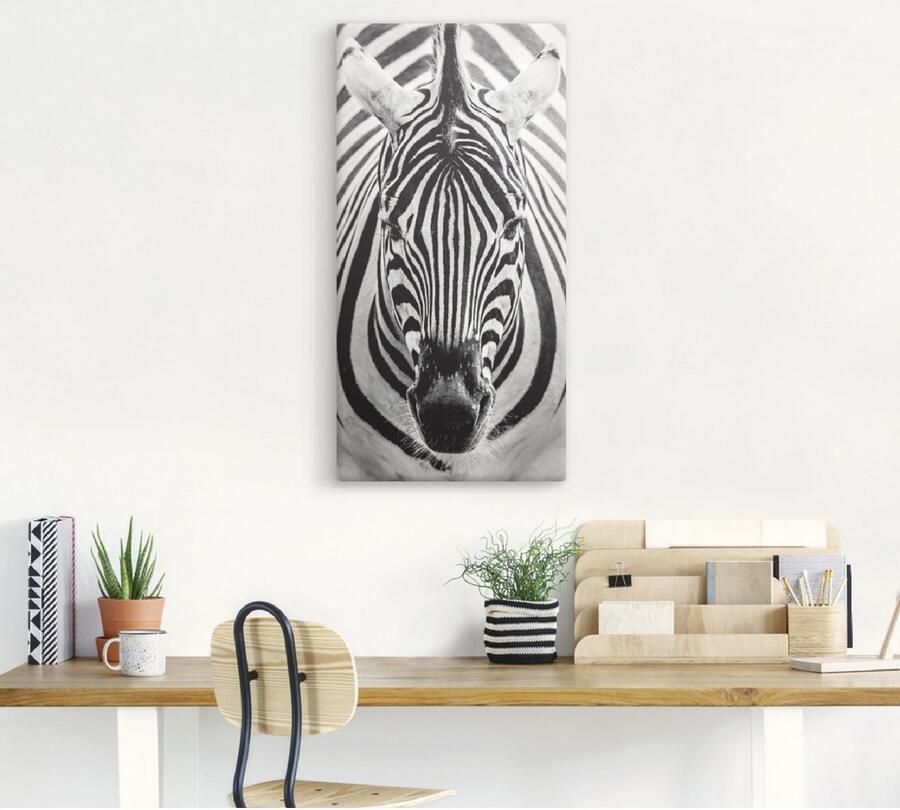 Artland Artprint Zebra als artprint op linnen poster muursticker in verschillende maten - Foto 5