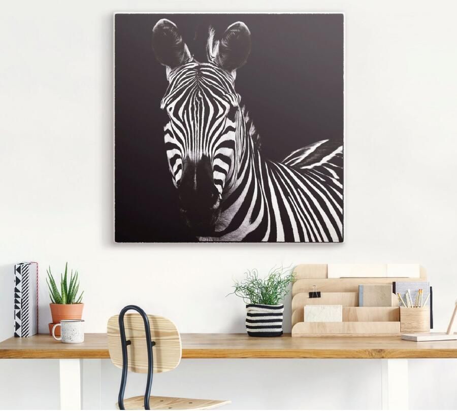 Artland Artprint Zebra II als artprint op linnen muursticker in verschillende maten - Foto 4