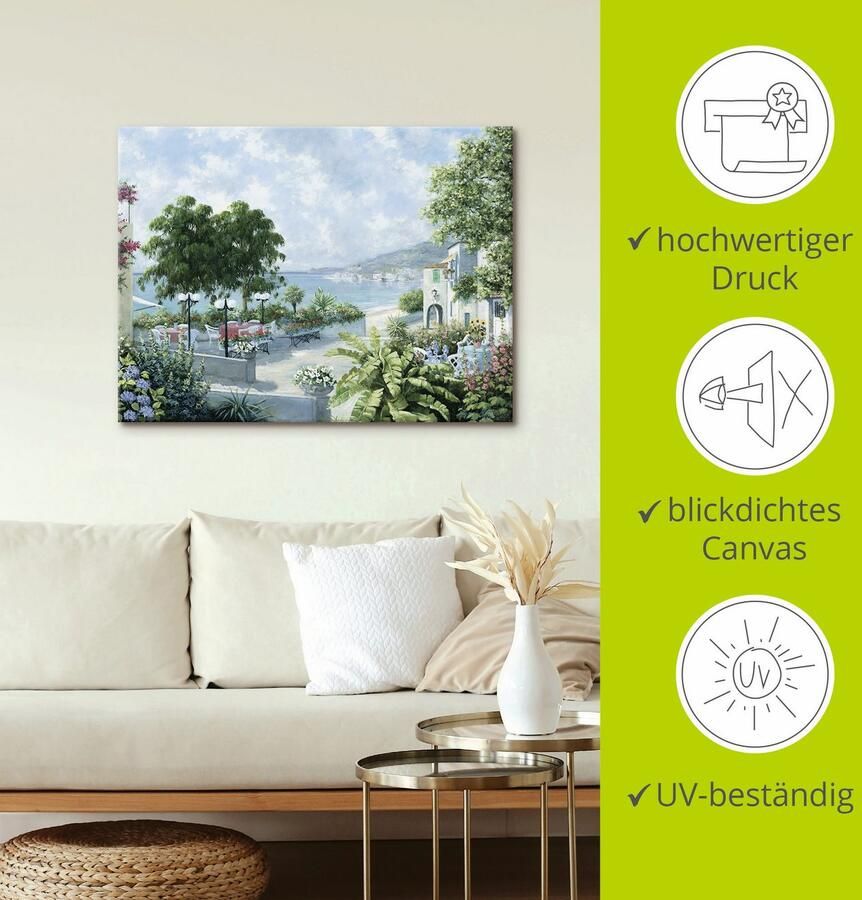 Artland Artprint Zeezicht als artprint op linnen poster in verschillende formaten maten - Foto 3