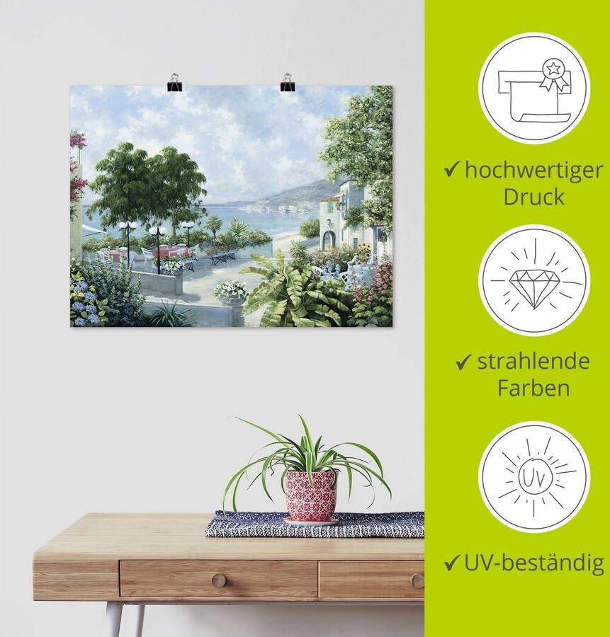 Artland Artprint Zeezicht als artprint op linnen poster in verschillende formaten maten - Foto 3