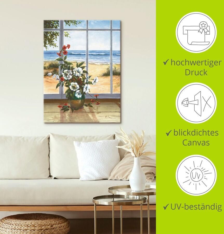 Artland Artprint Zeezicht als artprint op linnen poster in verschillende formaten maten - Foto 3