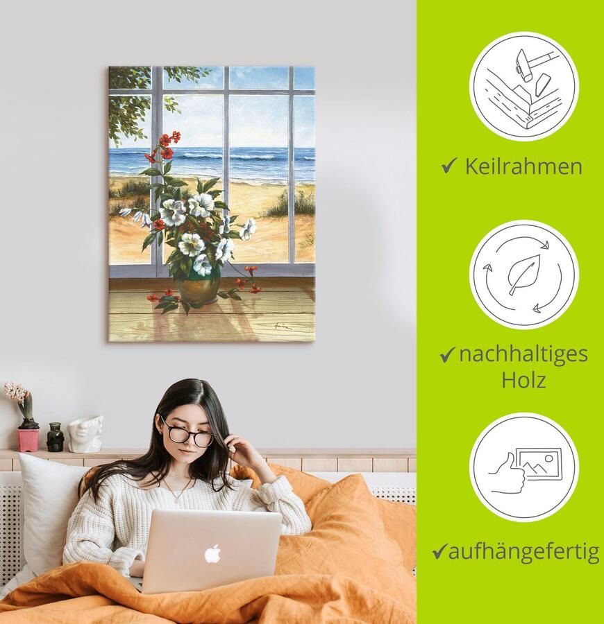 Artland Artprint Zeezicht als artprint op linnen poster in verschillende formaten maten - Foto 2