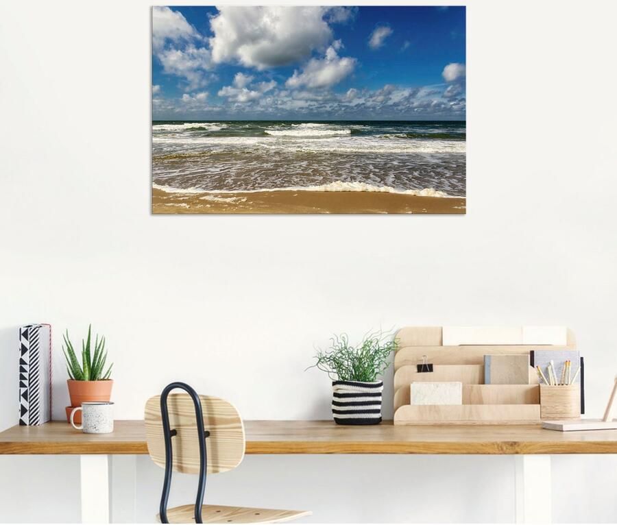 Artland Artprint Zeezicht strand paal als artprint van aluminium artprint voor buiten poster muursticker in diverse maten formaten - Foto 6