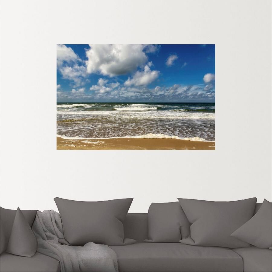 Artland Artprint Zeezicht strand paal als artprint van aluminium artprint voor buiten poster muursticker in diverse maten formaten - Foto 2