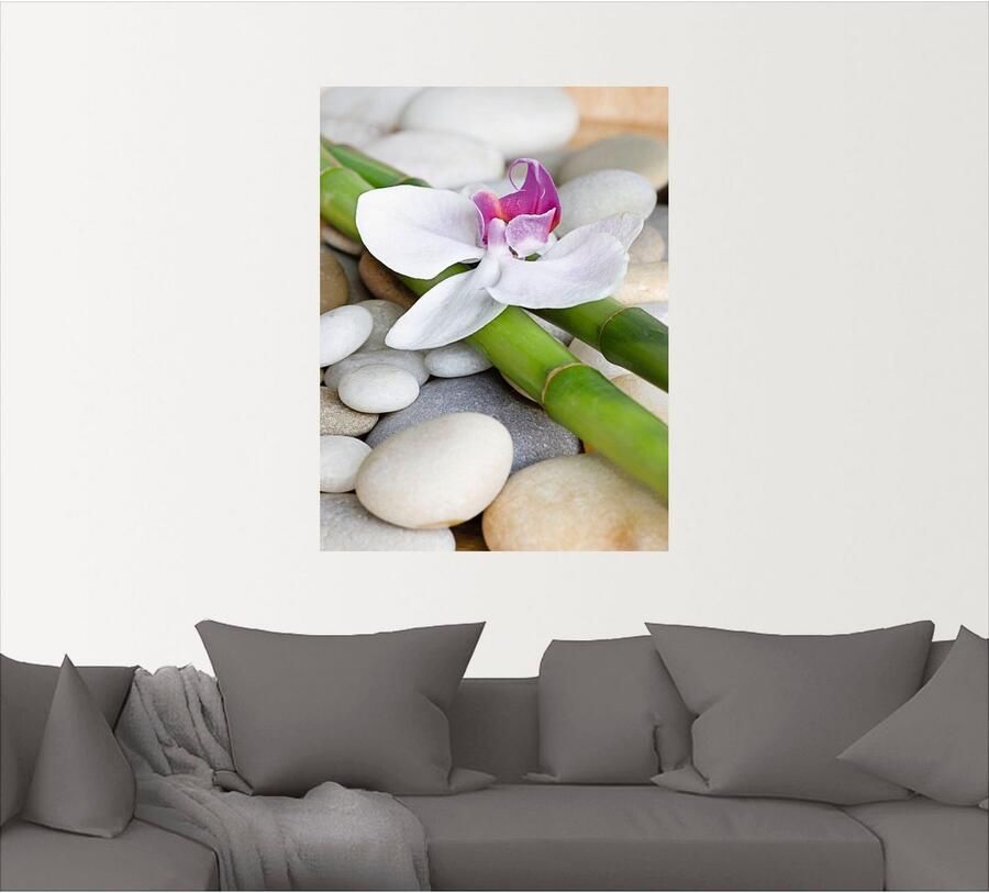 Artland Artprint Zen orchidee als artprint van aluminium artprint op linnen muursticker verschillende maten - Foto 5