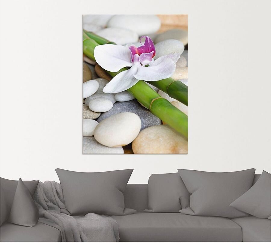 Artland Artprint Zen orchidee als artprint van aluminium artprint op linnen muursticker verschillende maten - Foto 5