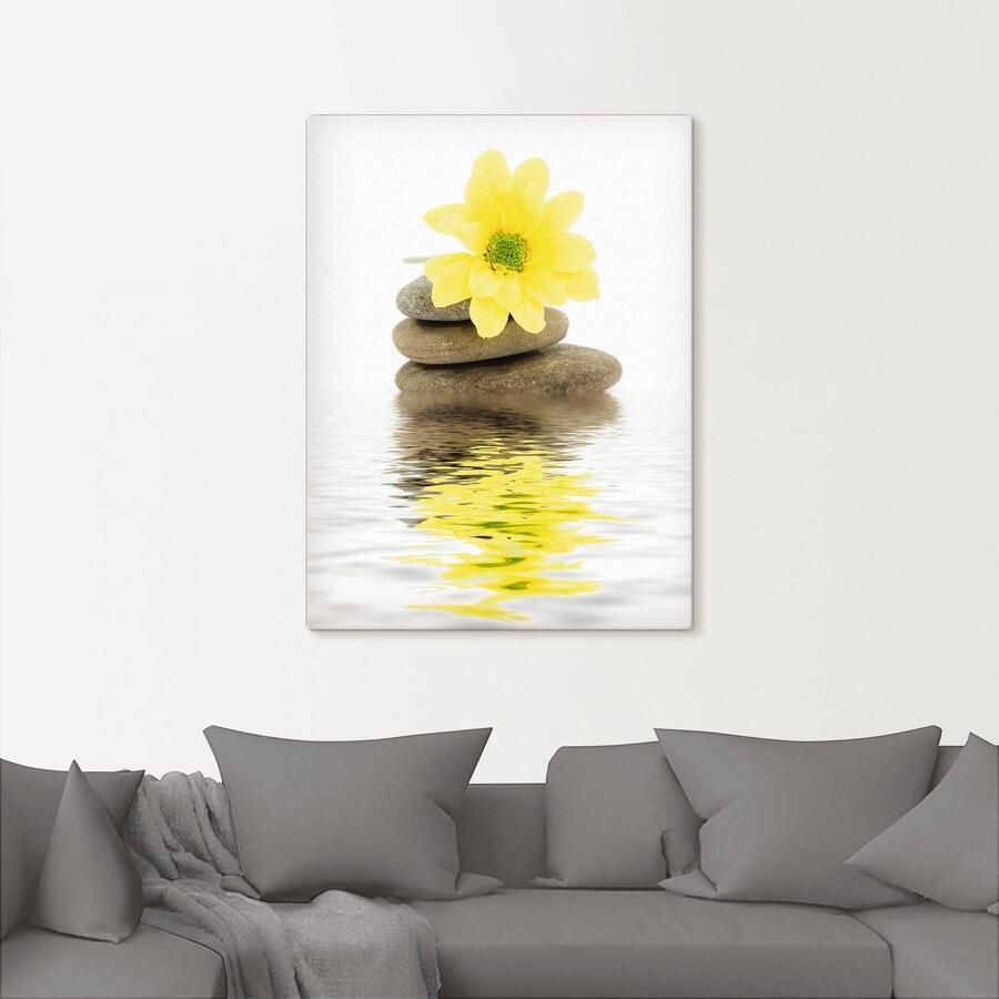 Artland Artprint Zen Spa stenen met bloemen II als artprint van aluminium artprint voor buiten artprint op linnen poster in verschillende maten. maten - Foto 2