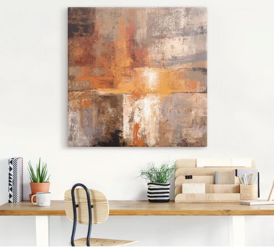 Artland Artprint Zilverkleur en amber oogst als artprint op linnen poster in verschillende formaten maten - Foto 5