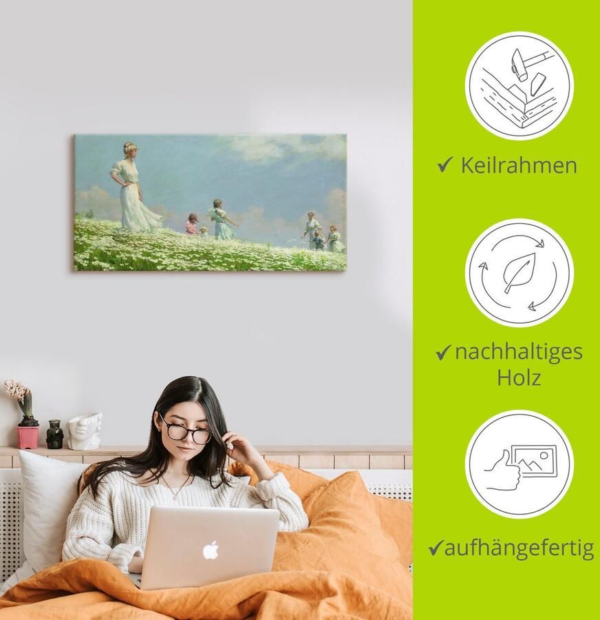 Artland Artprint Zomer. 1906 als artprint op linnen poster in verschillende formaten maten - Foto 2