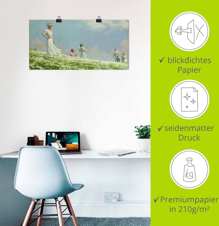 Artland Artprint Zomer. 1906 als artprint op linnen poster in verschillende formaten maten - Foto 2