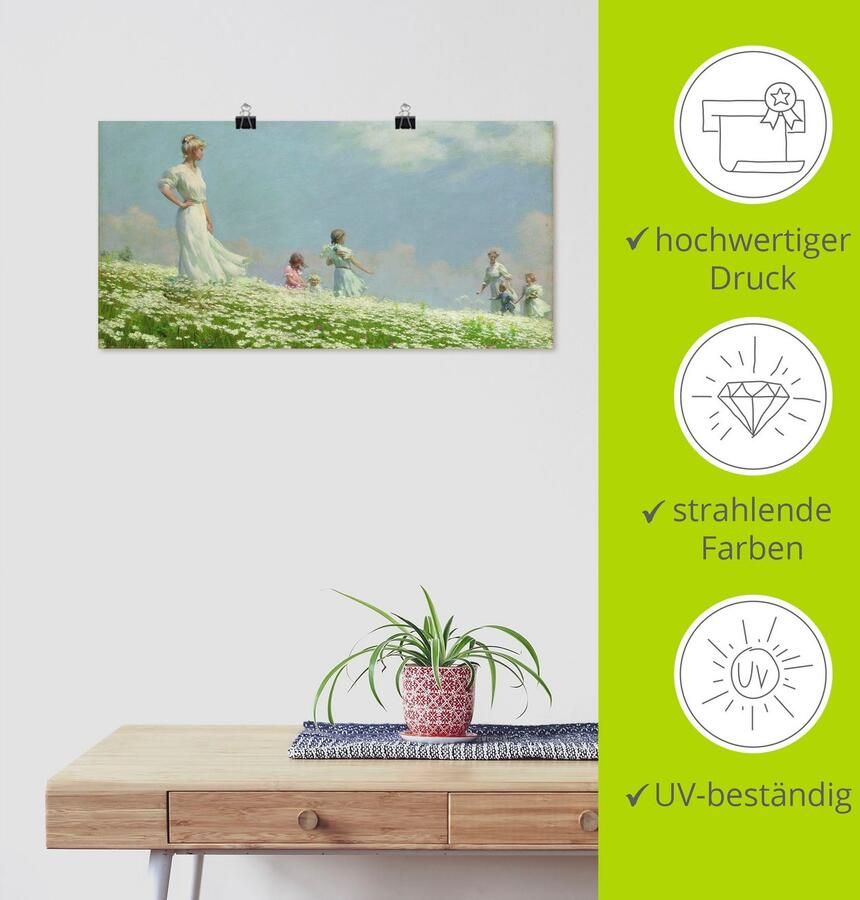 Artland Artprint Zomer. 1906 als artprint op linnen poster in verschillende formaten maten - Foto 3