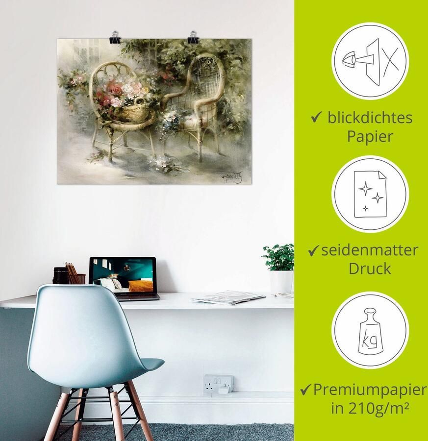 Artland Artprint Zomer II als artprint op linnen poster in verschillende formaten maten - Foto 2